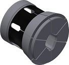 COLLET 196E IRREGULAR 44.81 x 35.83 CARBIDE SMOOTH BORE INDEX 60 INDEX B60